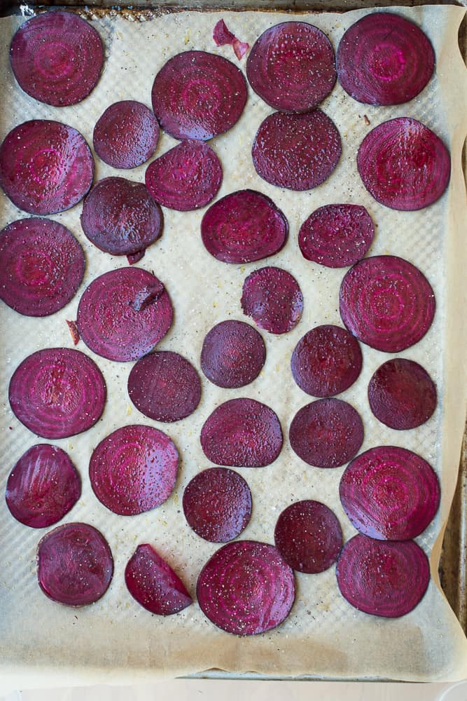 sliced red beets