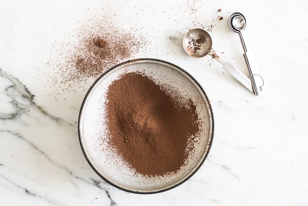 Sifted cocoa powder