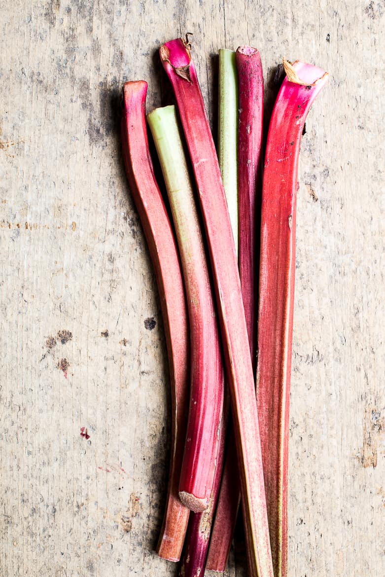 Rhubarb stalks