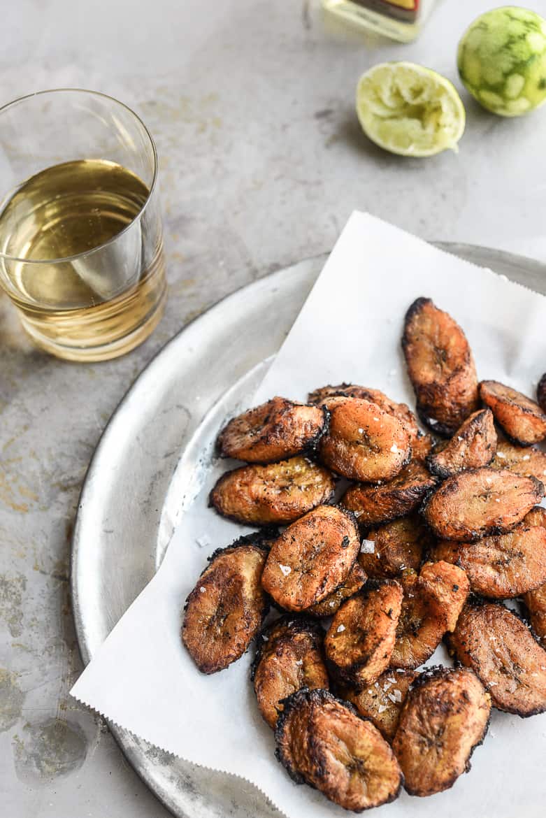 cooked plantains on platter