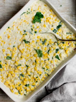 Creamy coconut corn
