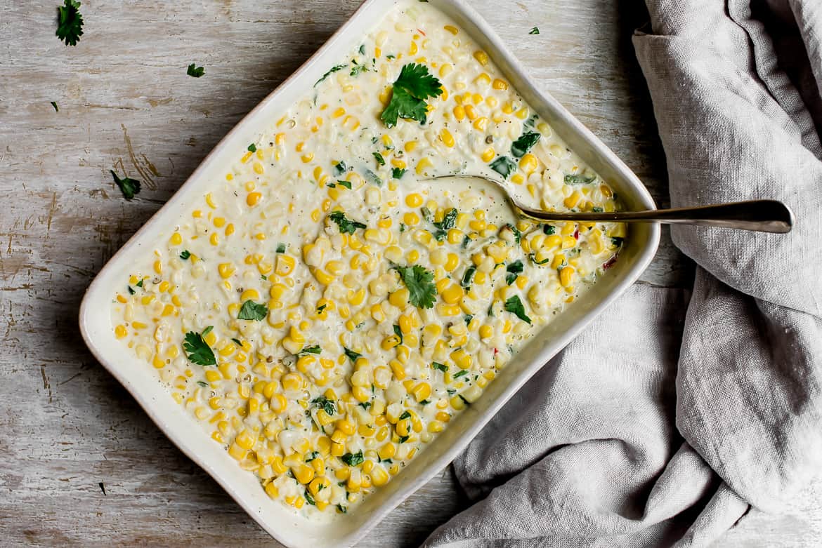 Creamy coconut corn