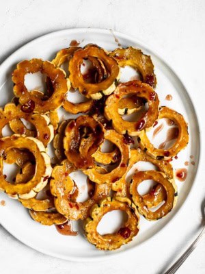 Agrodolce Delicata Squash on plate