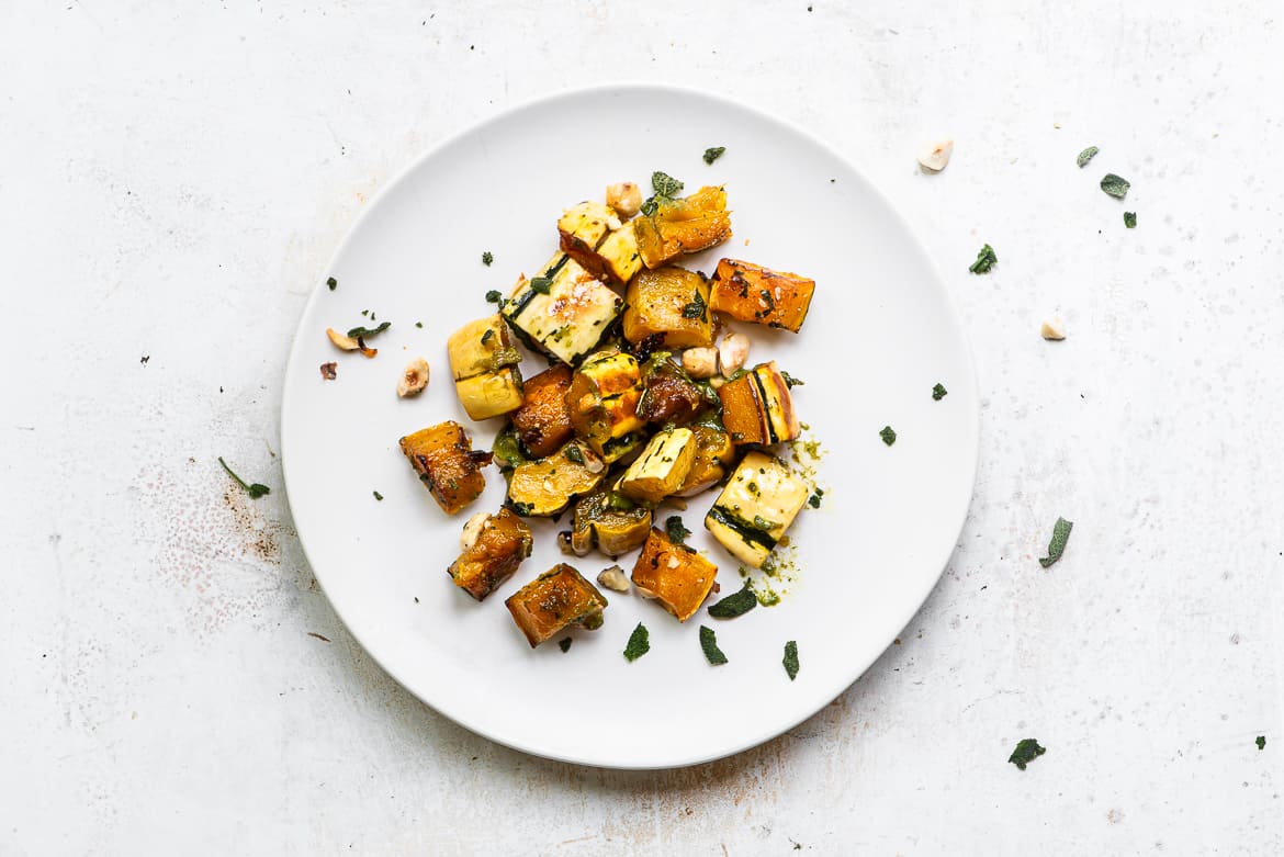 delicata squash on small plate