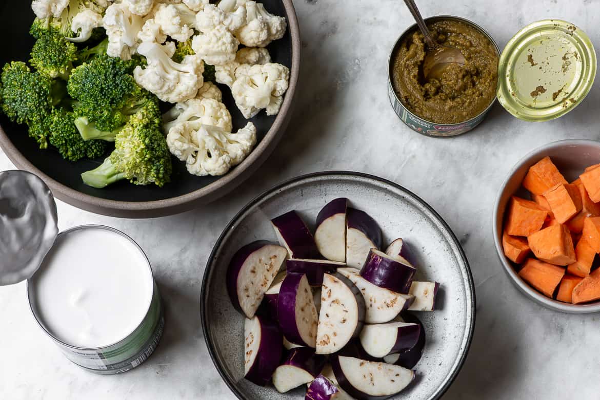 ingredients for green curry