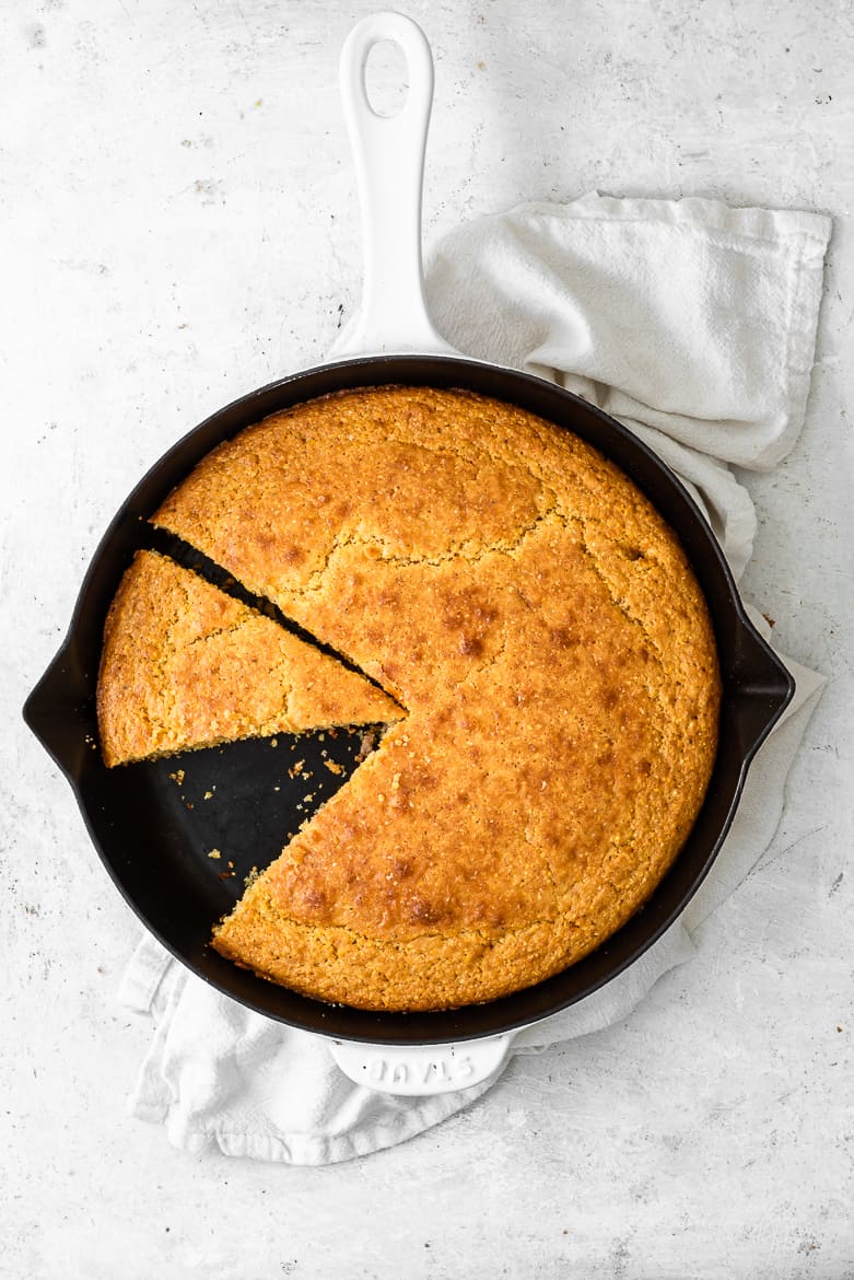 Cornbread in skillet