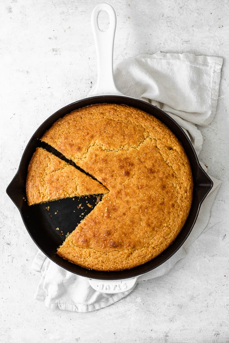 Cornbread in skillet