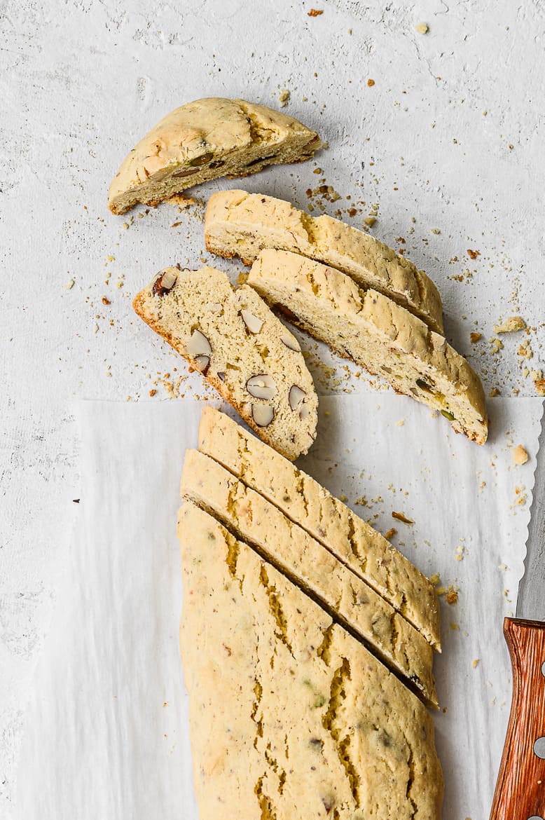 Sliced Biscotti Log