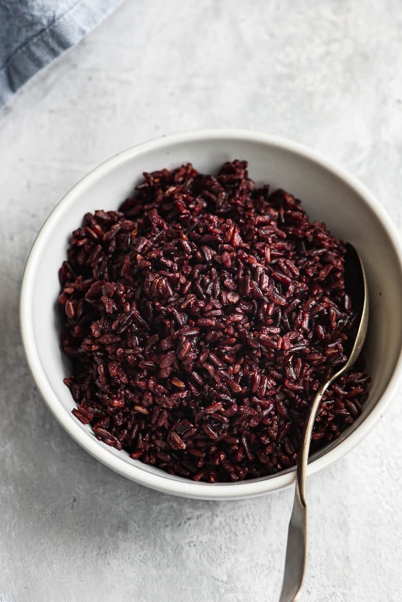 Riceberry bowl flatlay