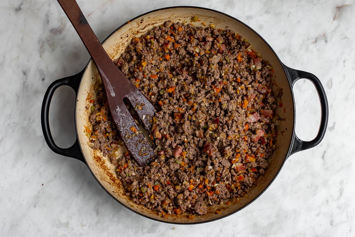 Ground beef with sofrito