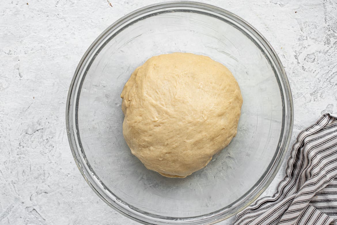 Dough in bowl ready to proof