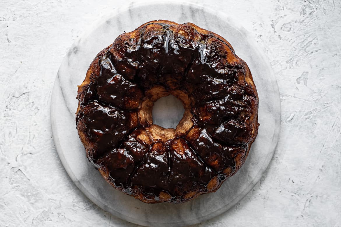 Un-molded monkey bread