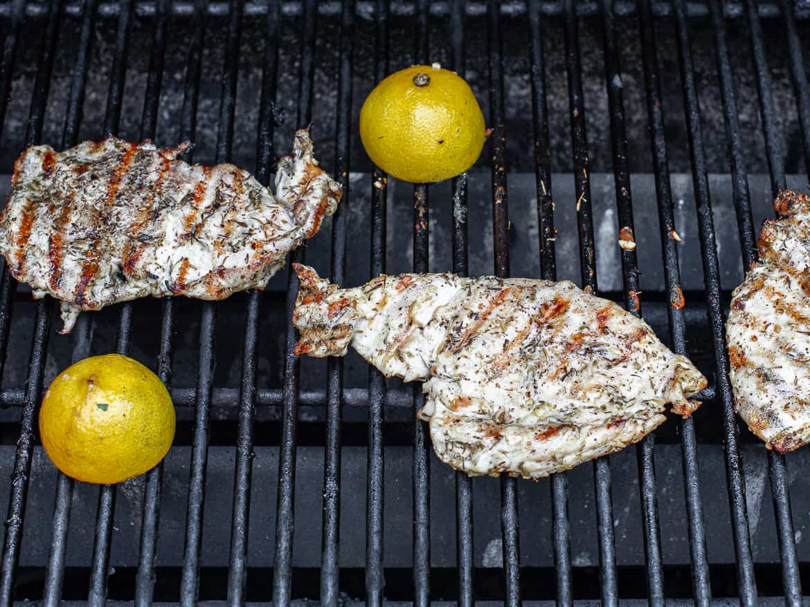 Chicken breast on the grill