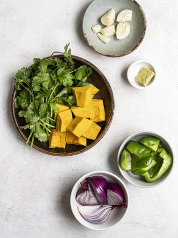 Ingredients for Habichuelas guisadas