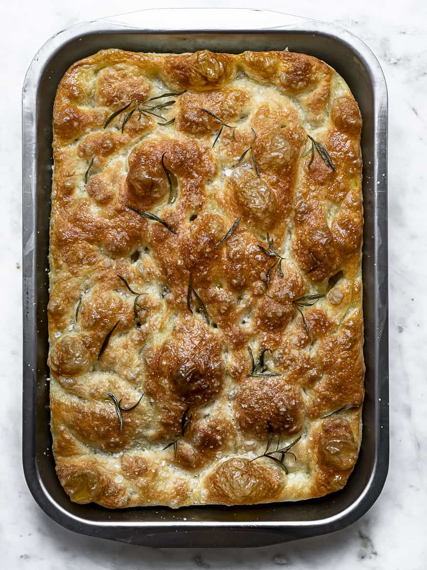 No-Knead Rosemary Garlic Focaccia Bread - But First We Brunch!