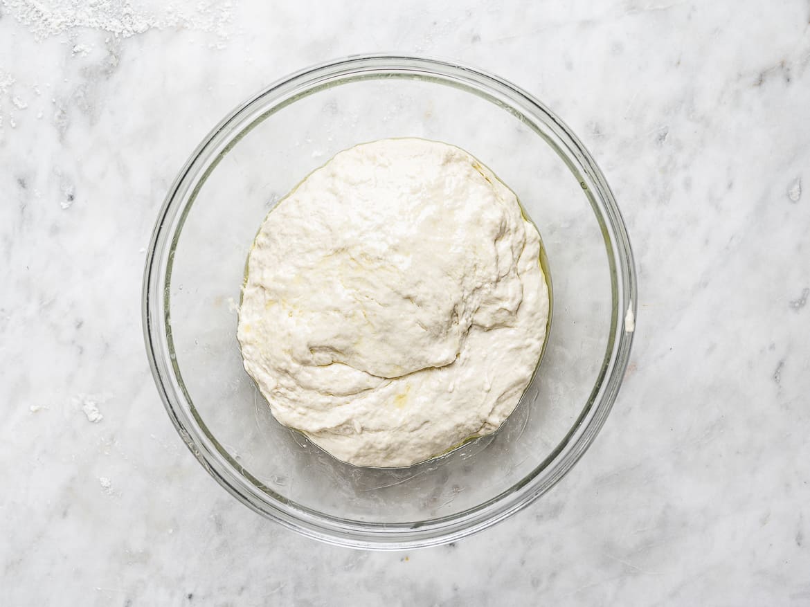 dough resting in bowl