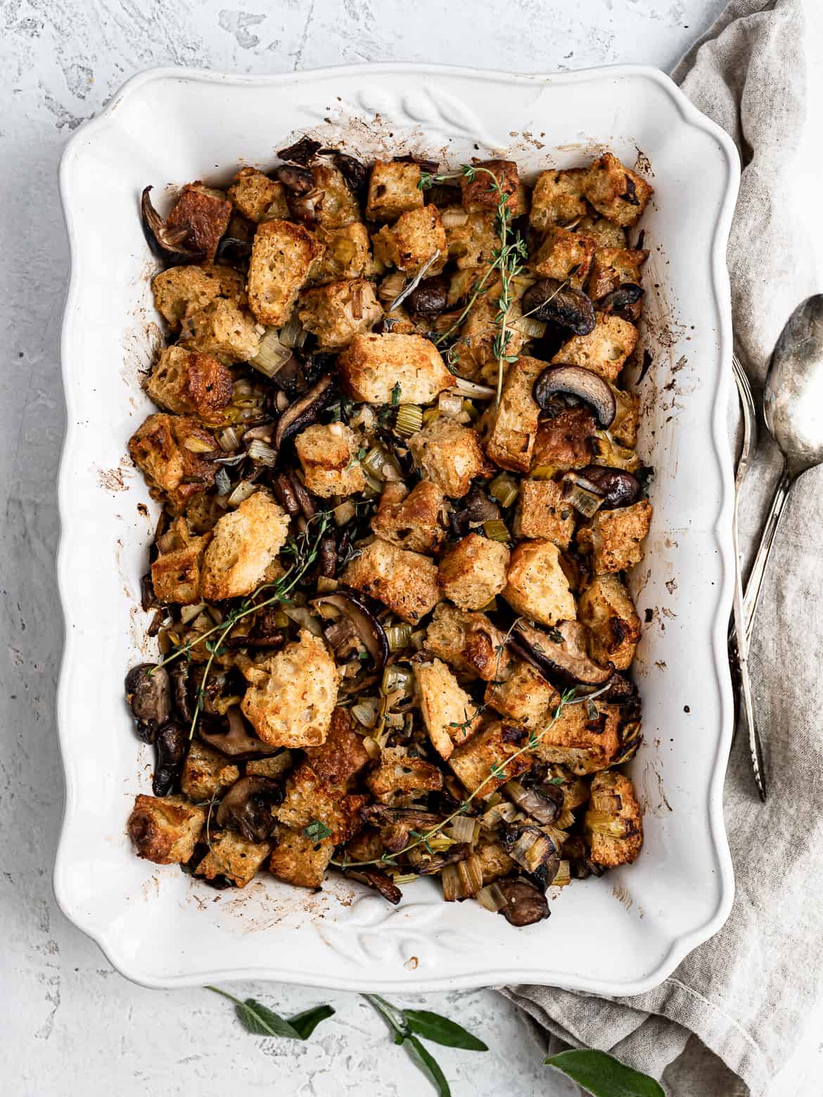 Focaccia Stuffing with mushrooms