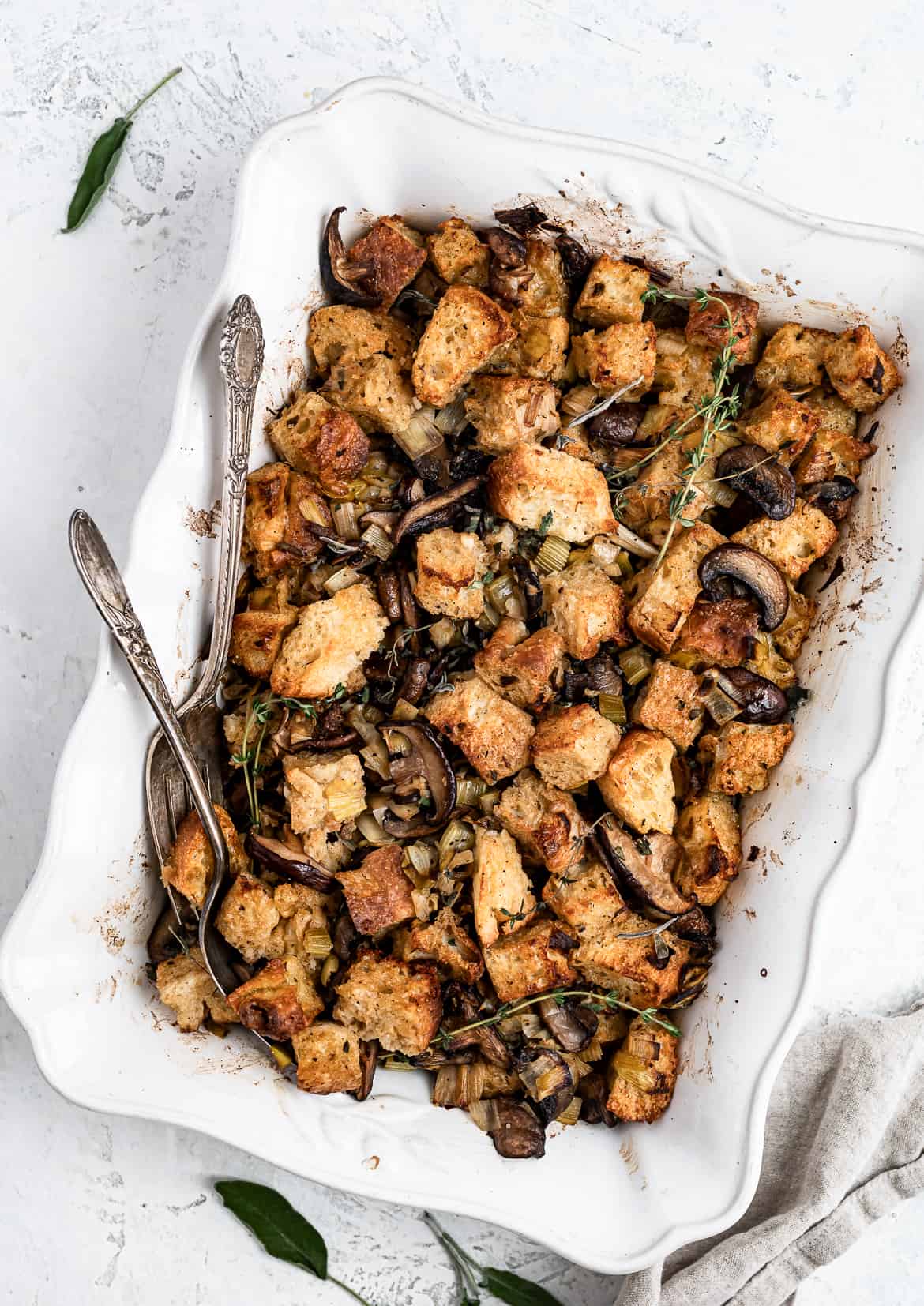 Wild Mushroom Focaccia Stuffing 