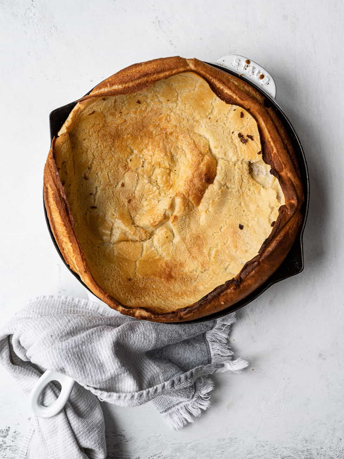 Baked Dutch baby in skillet