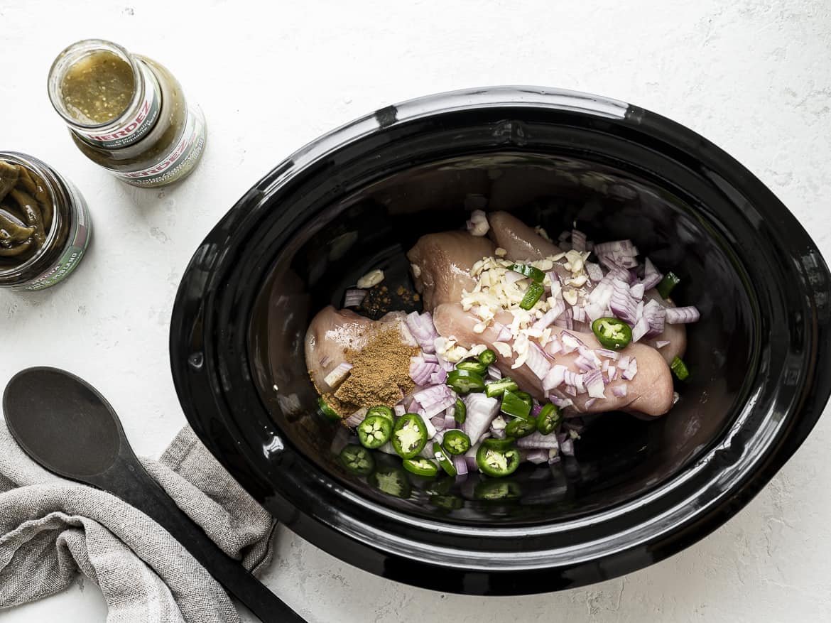 Salsa Verde Chicken Slow Cooker