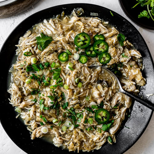 Salsa Verde Chicken Slow Cooker