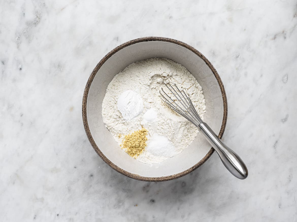 Dry ingredients in bowl