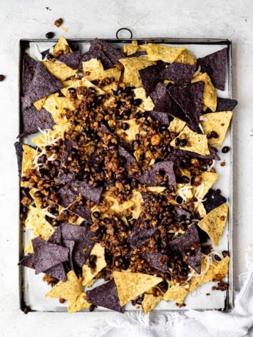 layering nachos