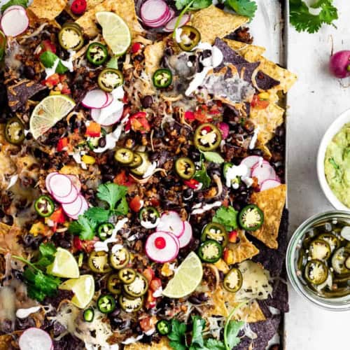 Chorizo and Black Bean Nachos
