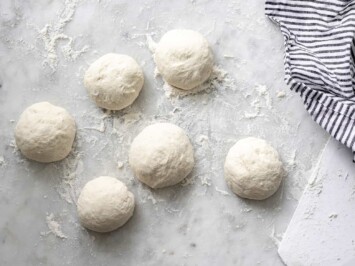 dough shaped into balls