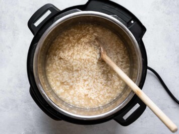 cooked risotto in Instant Pot