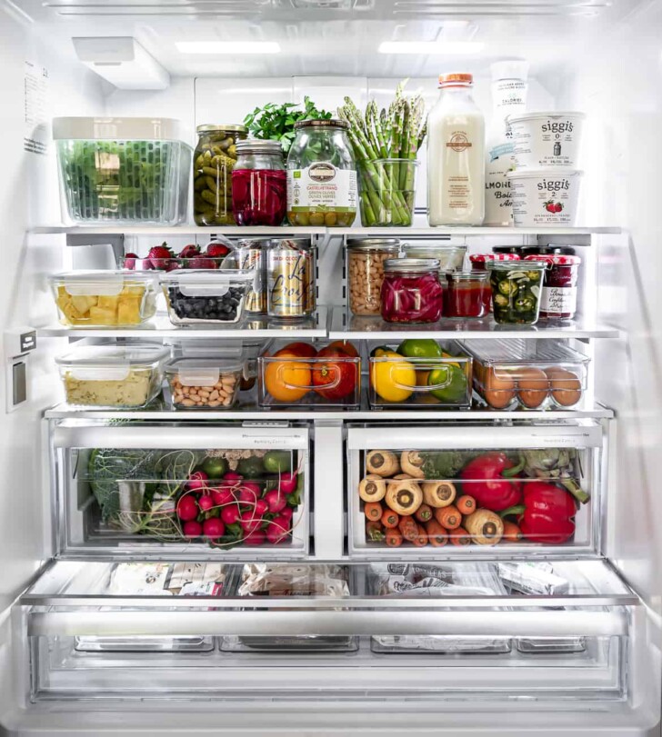 Inside of Fridge for how to organize your fridge