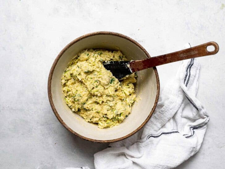 Mixed Batter for zucchini bread