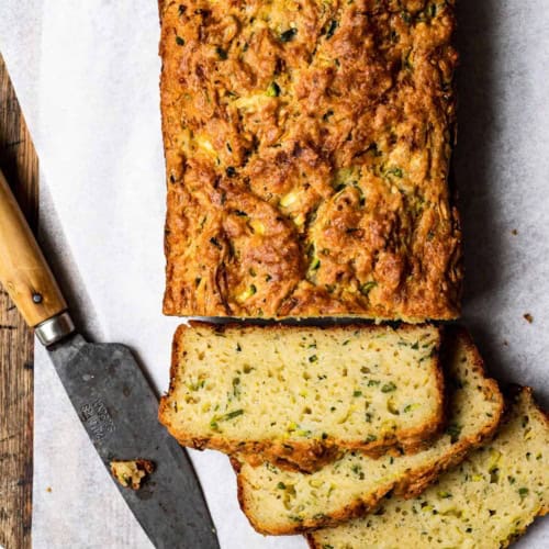 Zucchini Parmesan and Chive Bread