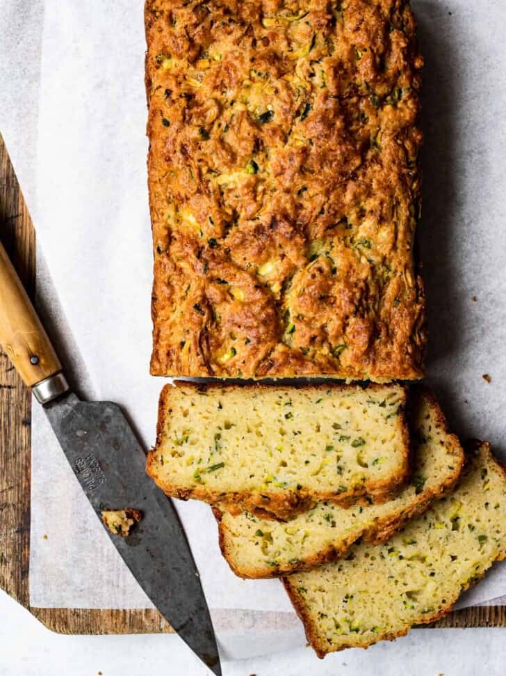 Zucchini Parmesan and Chive Bread