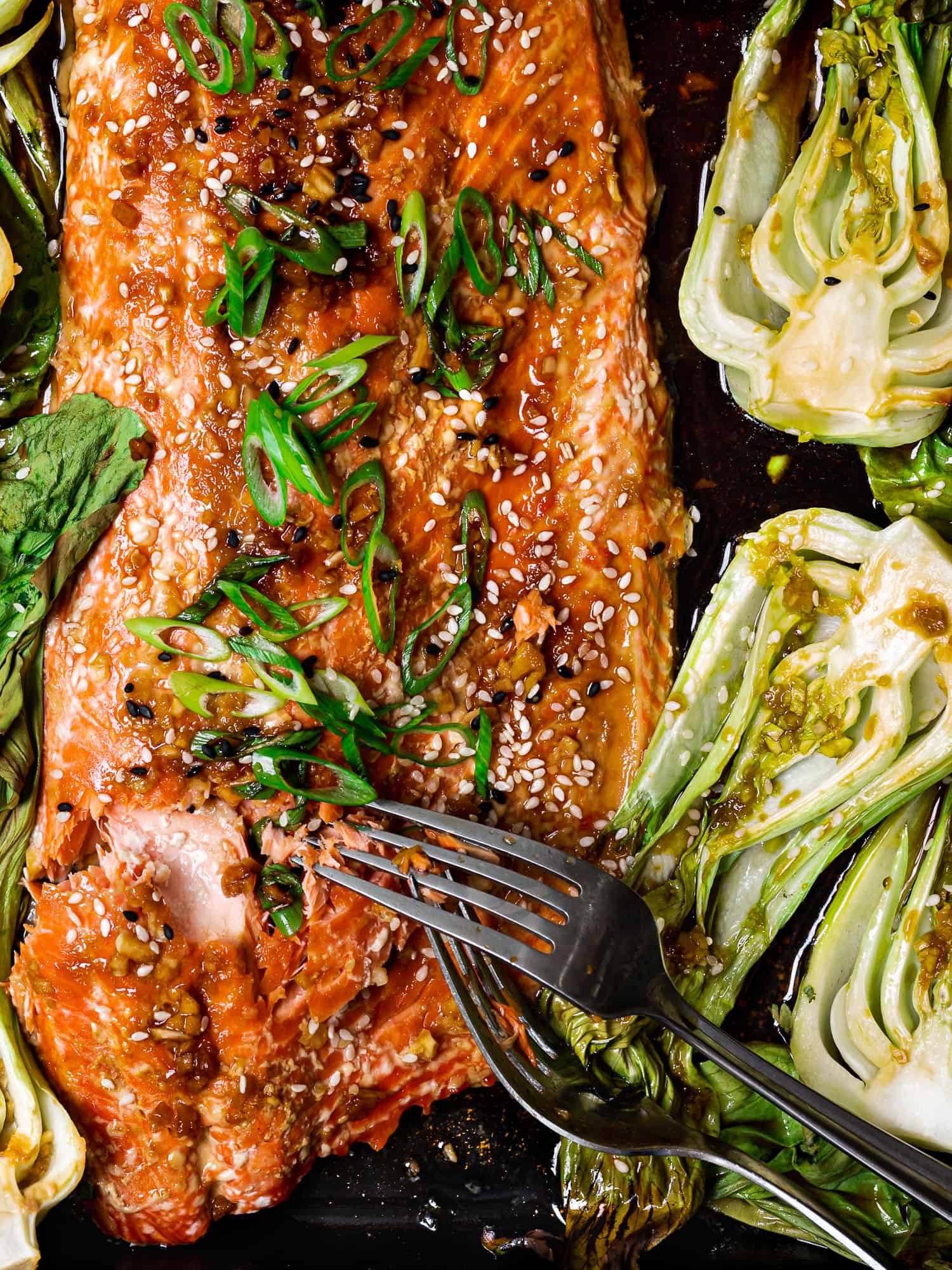 Teriyaki Salmon with Baby Bok Choy Sandra Valvassori