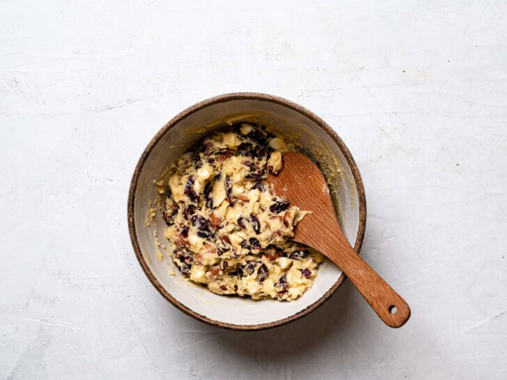 combined dough in bowl