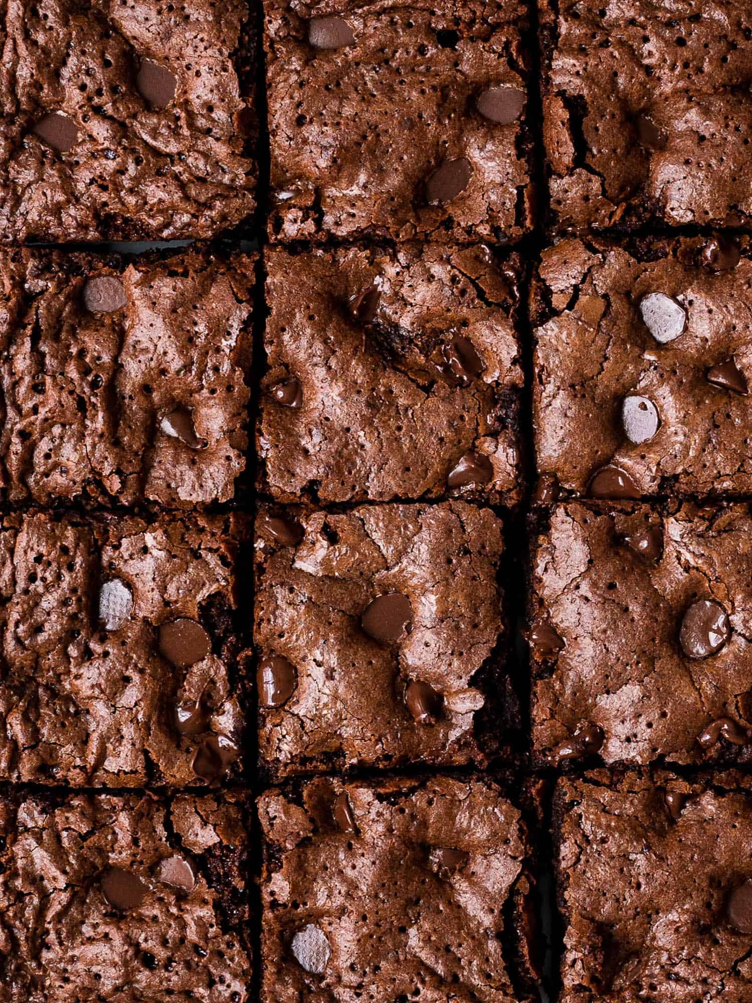 Almond flour brownies sliced in squares