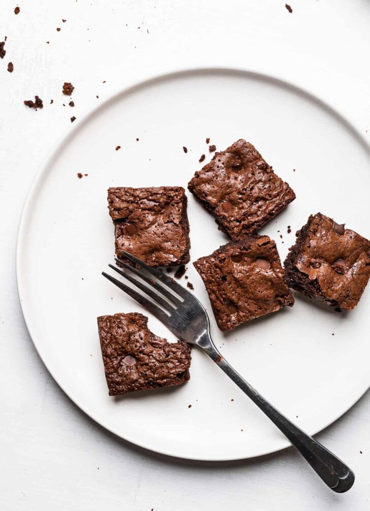 brownies on plate