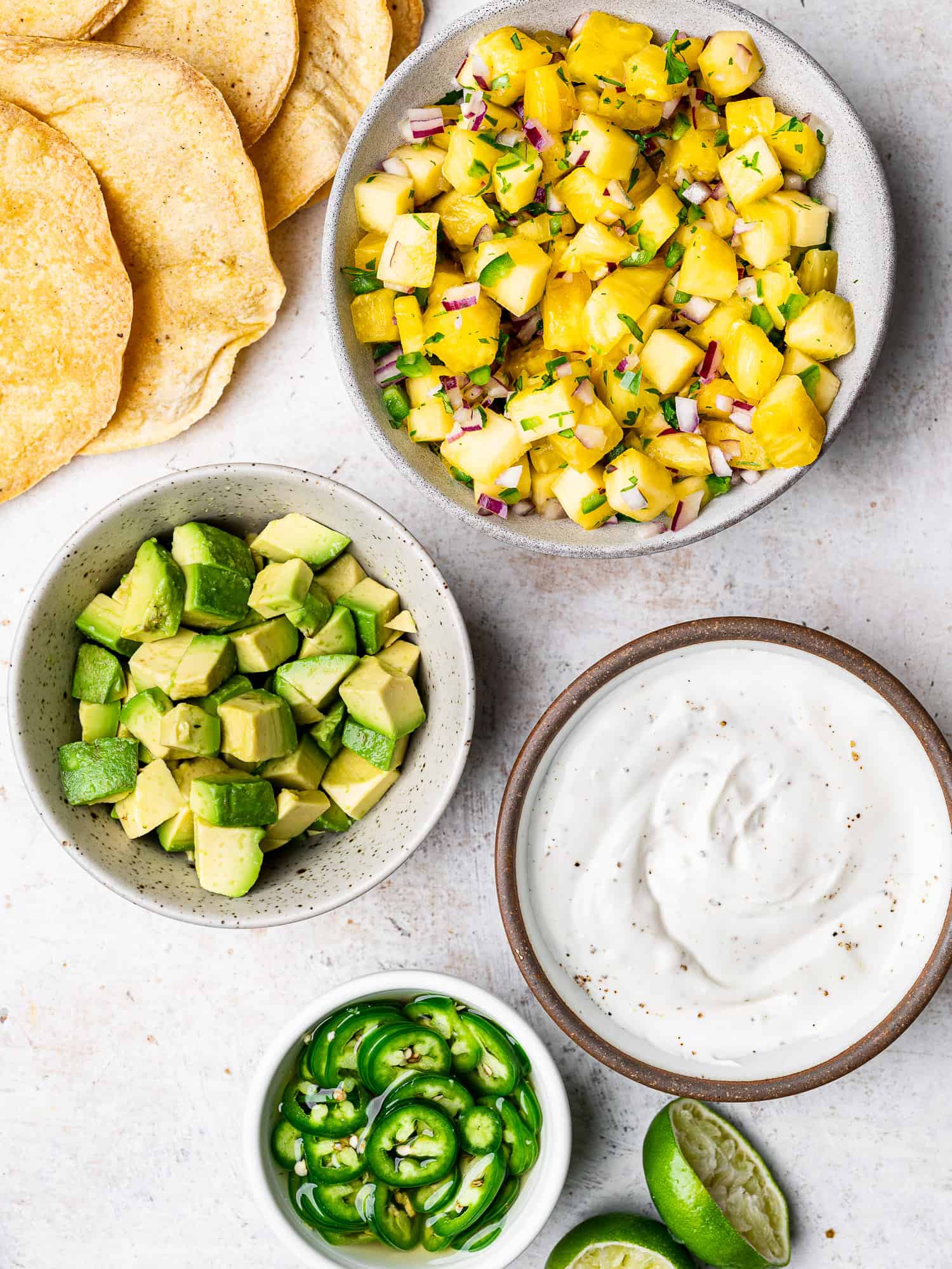 Toppings for tostadas