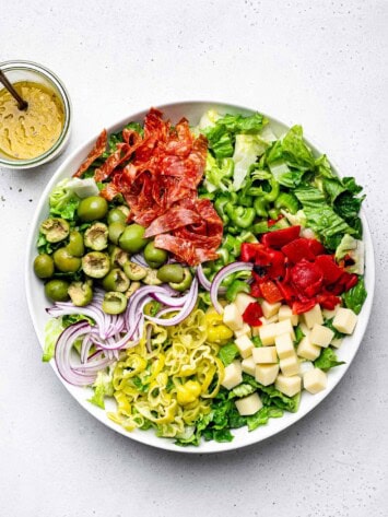 chopped ingredients in bowl
