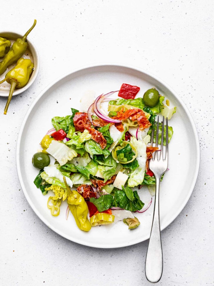 Italian Salad served on plate