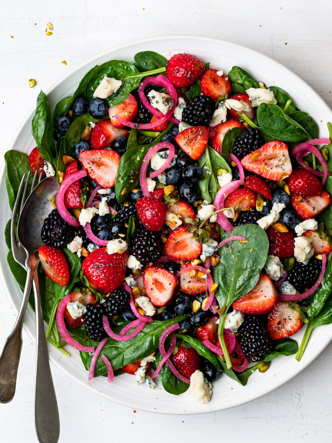 Spinach Berry Salad with Poppyseed Dressing Sandra Valvassori