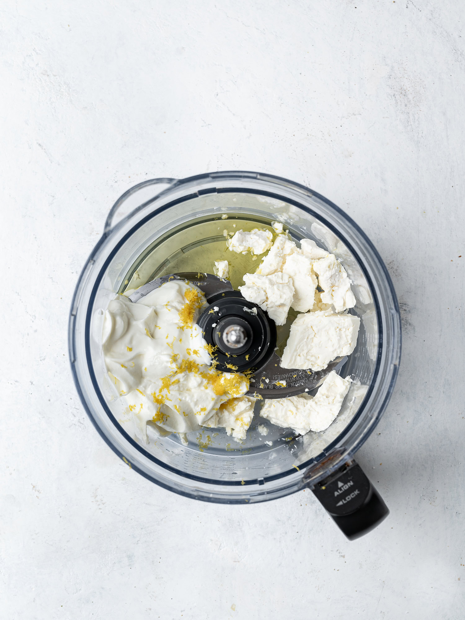 dip ingredients in food processor