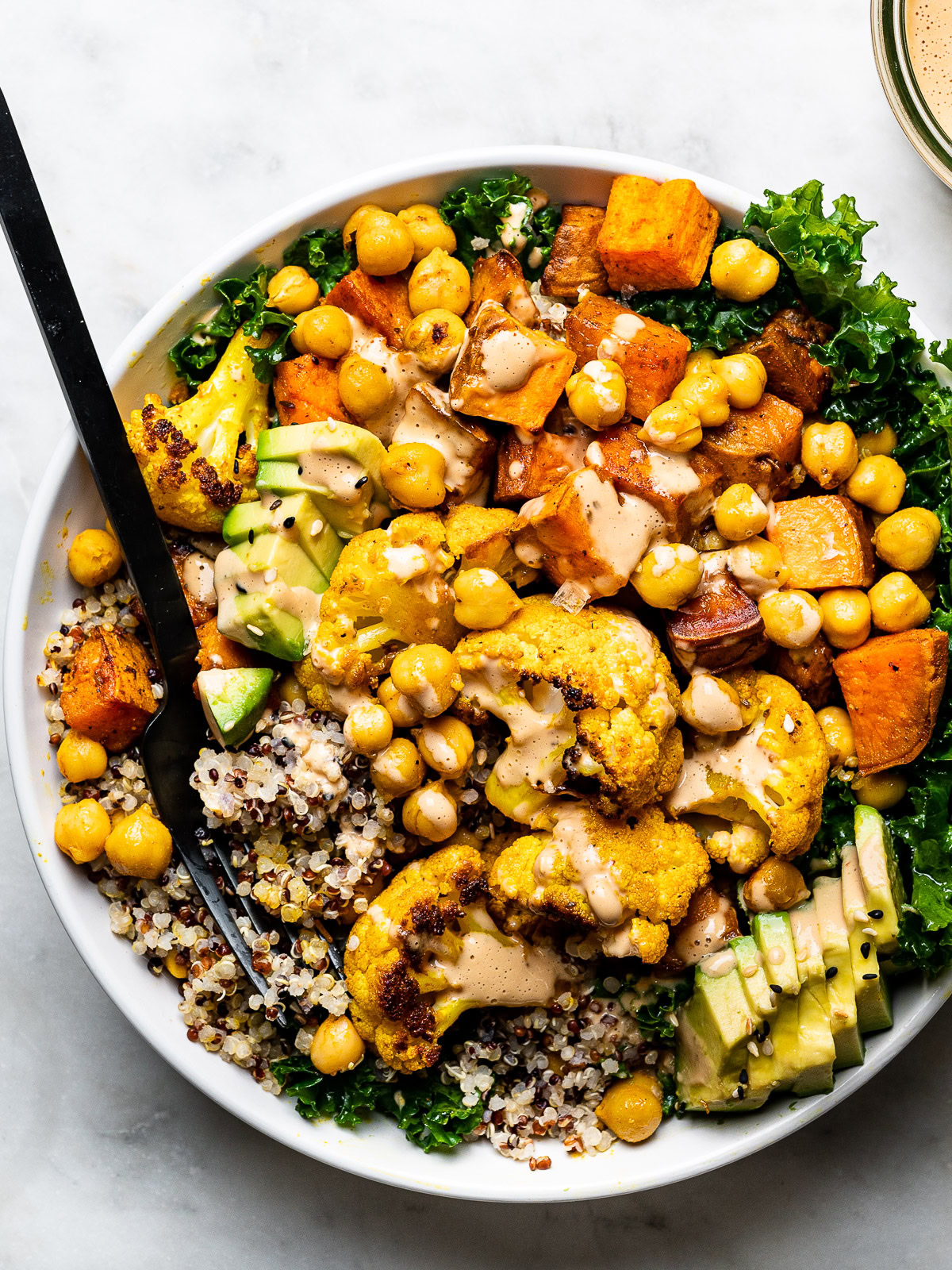 Easy Buddha Bowl + Creamy Tahini Sauce