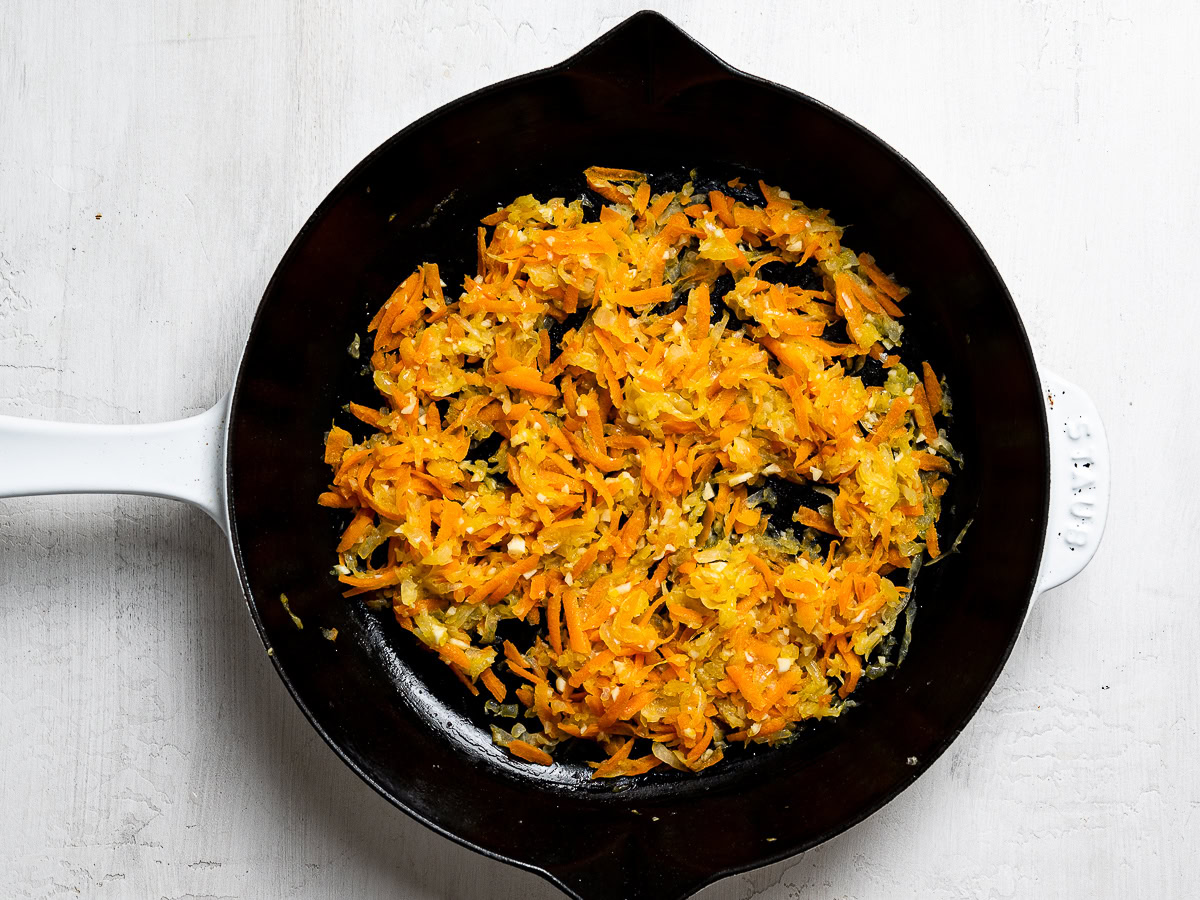 sautéed vegetables in skillet