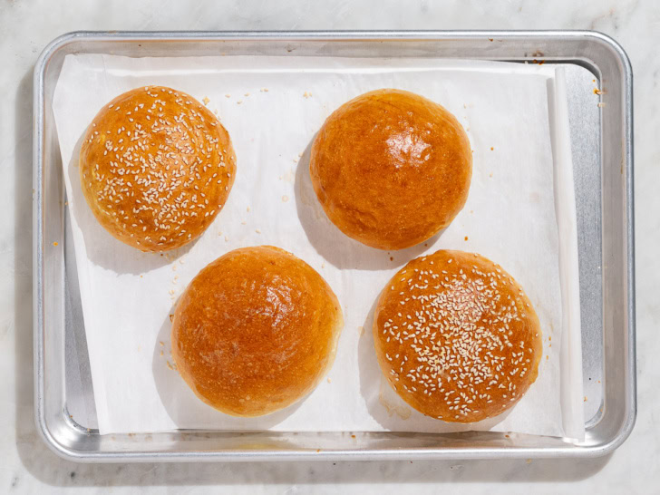 Light Brioche Hamburger buns Sandra Valvassori