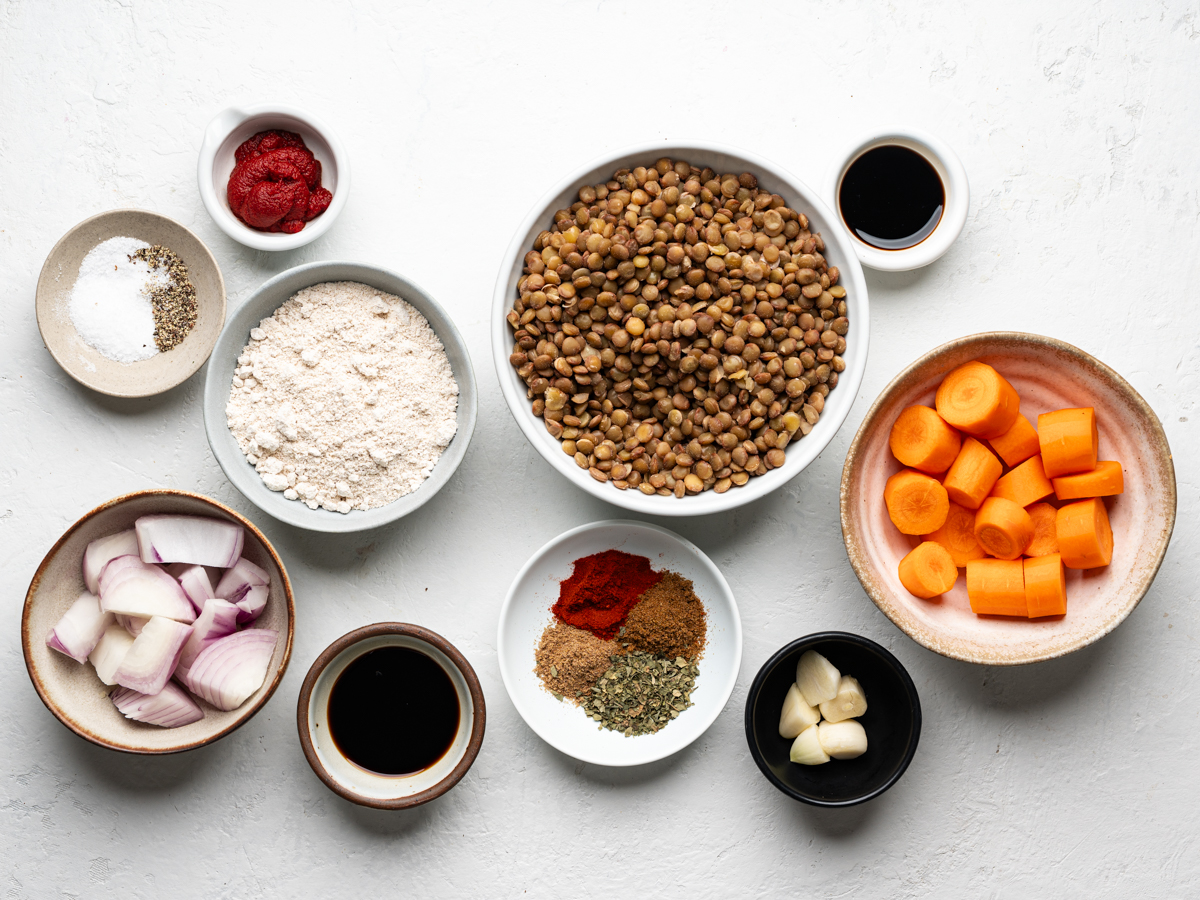 recipe ingredients prepared in bowls