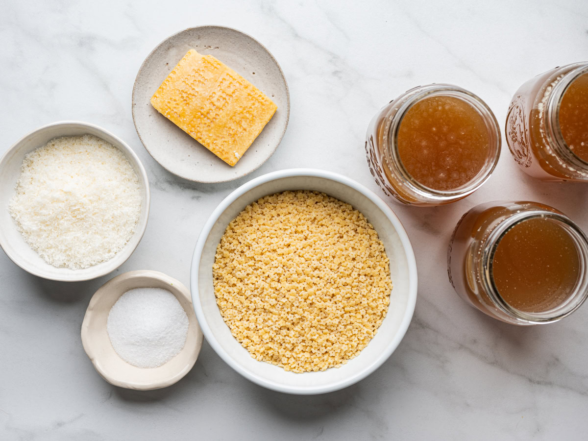 recipe ingredients prepared in bowls