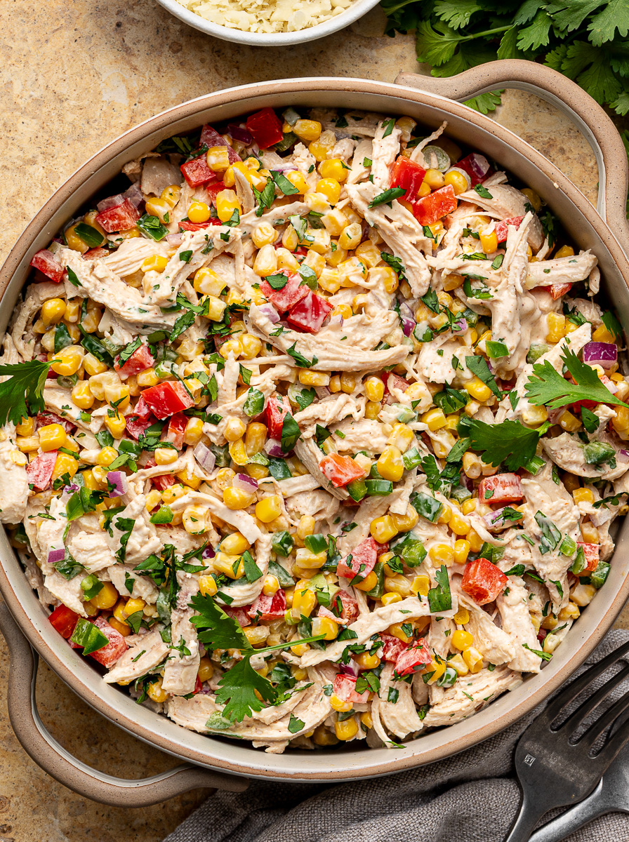 Mexican Chicken Salad (Esquites-Inspired)